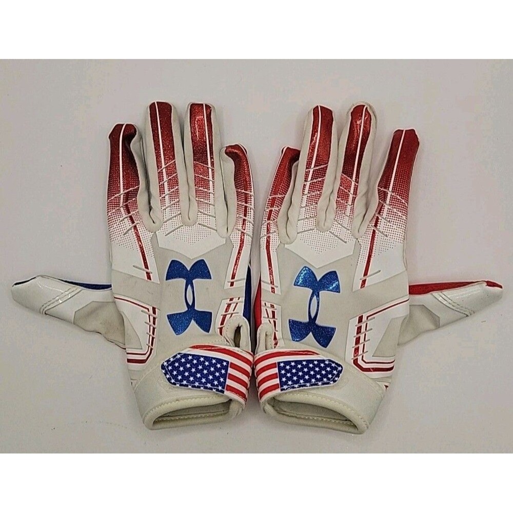 Under Armour Youth F6 Patterned Football Gloves Size Youth Large